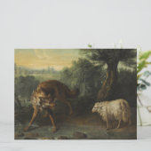 De wolf en het lam kaart (Staand voorkant)