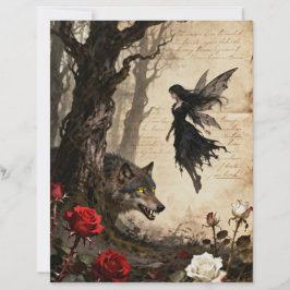De Wolf en Het Sprookje Scrapbook Papier