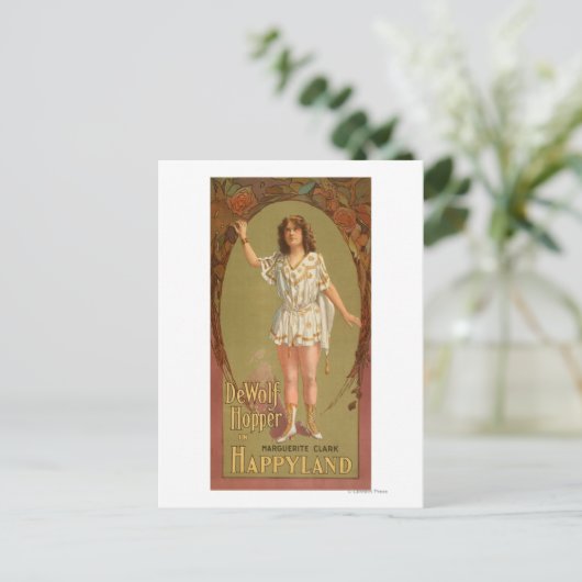 De Wolf Hopper in het Poster van het gelukkige the Briefkaart (Staand voorkant)