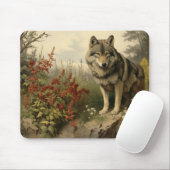De wolf in Glen Mousepad Muismat (Met muis)