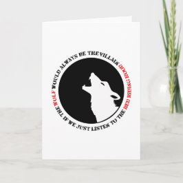 De wolf is altijd de boosdoener kaart