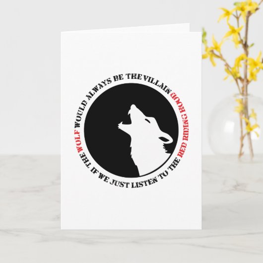 De wolf is altijd de boosdoener kaart (Gele Bloem)