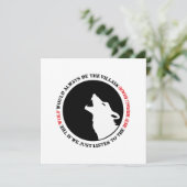 De wolf is altijd de boosdoener kaart (Staand voorkant)