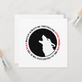 De wolf is altijd de boosdoener kaart (Voorkant / Achterkant in situ)