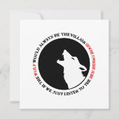 De wolf is altijd de boosdoener kaart (Voorkant)