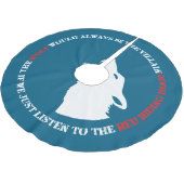 De wolf is altijd de boosdoener kerstboom rok (Gekanteld)