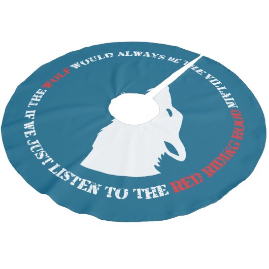 De wolf is altijd de boosdoener kerstboom rok (Gekanteld)