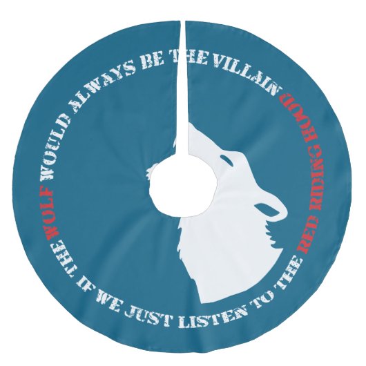 De wolf is altijd de boosdoener kerstboom rok (Voorkant)