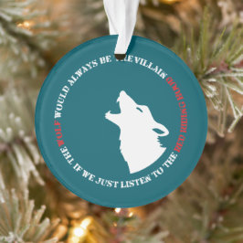 De wolf is altijd de boosdoener ornament