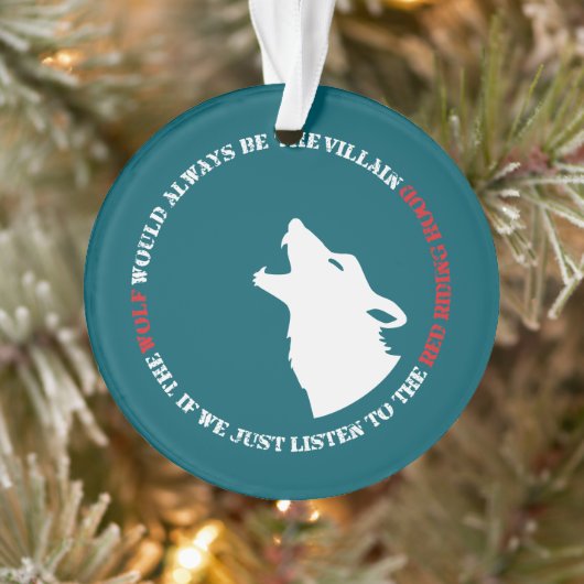 De wolf is altijd de boosdoener ornament (Boom)