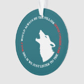 De wolf is altijd de boosdoener ornament (voorkant)