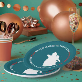 De wolf is altijd de boosdoener papieren bordje