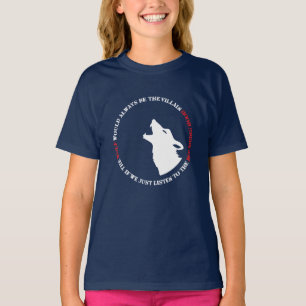 De wolf is altijd de boosdoener t-shirt