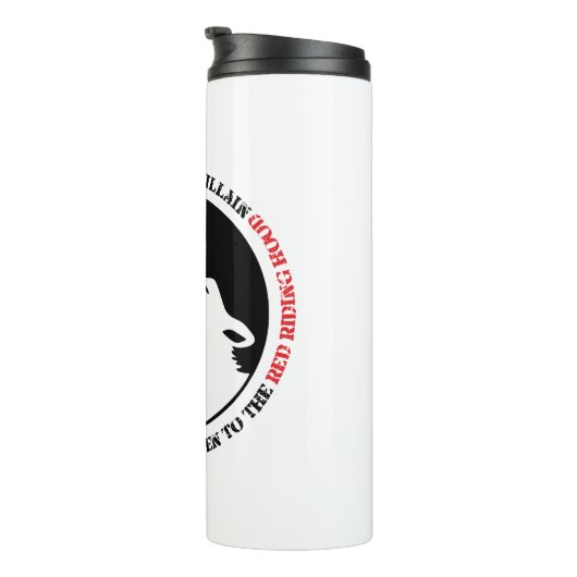 De wolf is altijd de boosdoener thermosbeker (Geroteerd rechts)