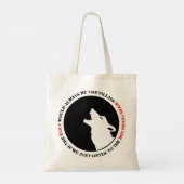 De wolf is altijd de boosdoener tote bag (Achterkant)