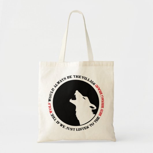 De wolf is altijd de boosdoener tote bag (Voorkant)