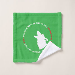 De wolf is altijd de boosdoener washandje