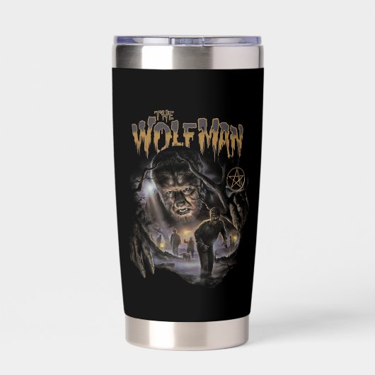 De Wolf Man geïsoleerde tuimelaar Drinkbeker (Achterkant)