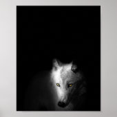 De Wolf, moderne, zwarte en witte foto, Poster (Voorkant)