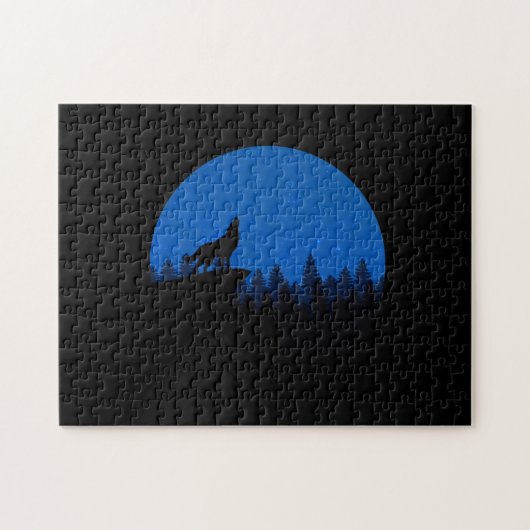 De wolf naar de maan legpuzzel (Horizontaal)