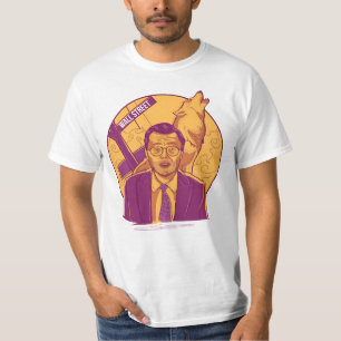"De Wolf of Wall Street art" T-shirt