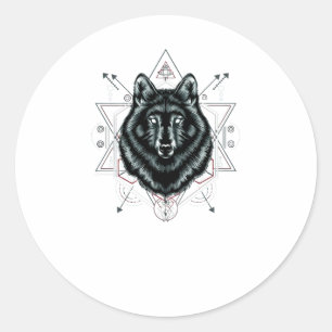 De Wolf Ronde Sticker