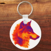 de WOLF-schaduwen Sleutelhanger (Voorkant)