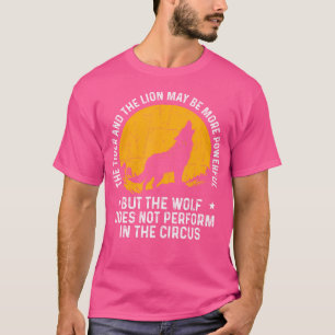 De wolf treedt niet op in het circus Wildlife L T-shirt