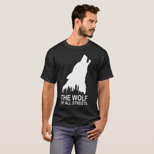 De wolf van alle straten t-shirt (Voorkant volledig)