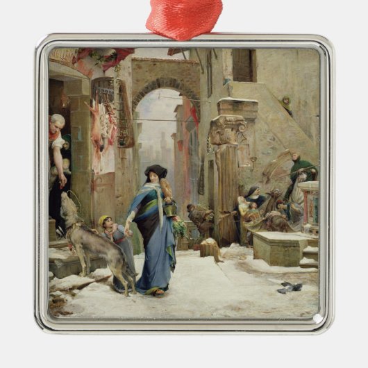 De Wolf van Gubbio, 1877 Metalen Ornament (Voorkant)