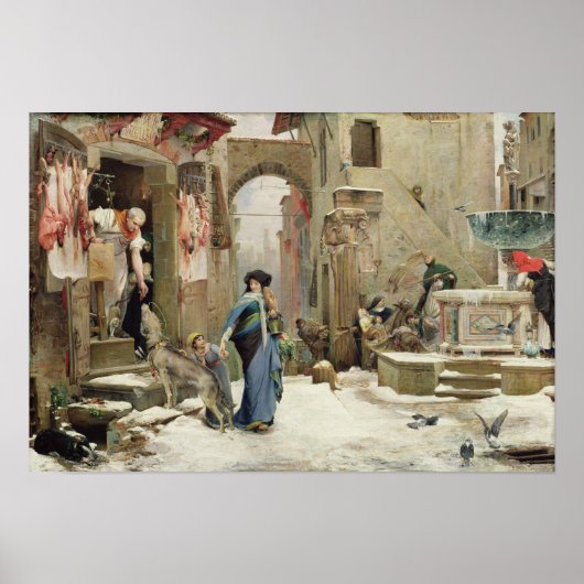 De Wolf van Gubbio, 1877 Poster (Voorkant)