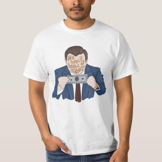 "De Wolf van Wall Street fanart" T-shirt (Voorkant)
