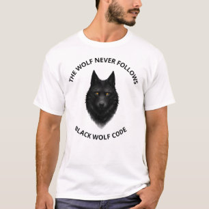 De Wolf Volgt Nooit Zwarte Wolf Graphic T-Shirt