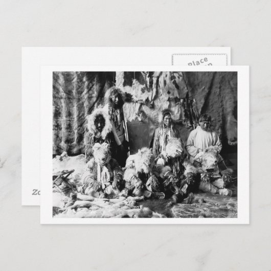 De Wolfdans van de Kaviagamutes Briefkaart (Voorkant / Achterkant)