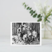 De Wolfdans van de Kaviagamutes Briefkaart (Staand voorkant)