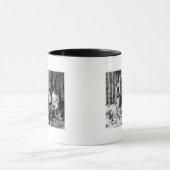 De Wolfdans van de Kaviagamutes Mok (Midden)