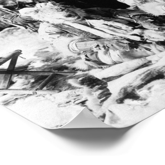 De Wolfdans van de Kaviagamutes Poster (Hoek)