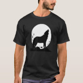 De wolffasen tijdens de opstand van de moo van de t-shirt (Voorkant)