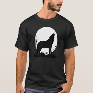 De wolffasen tijdens de opstand van de moo van de t-shirt