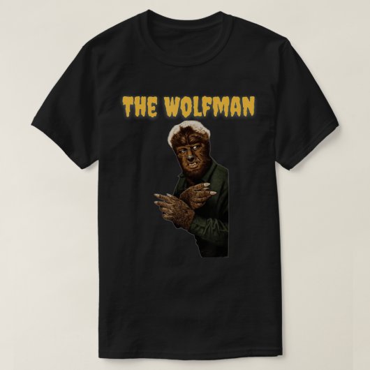 De Wolfman, Klassieke Monster Movies. T-shirt (Design voorkant)
