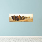 De Wolga Boatmen van Ilya Repin verpakt Canvas (Insitu (Houten vloer))