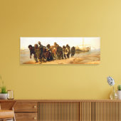 De Wolga Boatmen van Ilya Repin verpakt Canvas Afdruk (Insitu (Woonkamer))