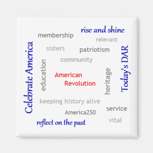 De Wolk van Word DAR Magneet (Voorkant)