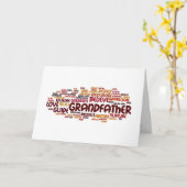 De Wolk van Word van de grootvader Kaart (Gele Bloem)