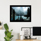 De wolken barsten (grenzen) poster (Thuiskantoor)