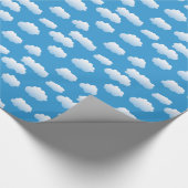 De wolken van de baby zich in de hemel cadeaupapier (Hoek)