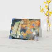 De Wolken van de Bloem van Redon- van Odilon Kaart (Gele Bloem)