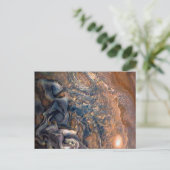 De wolken van Planet Jupiter dicht bij elkaar Briefkaart (Staand voorkant)