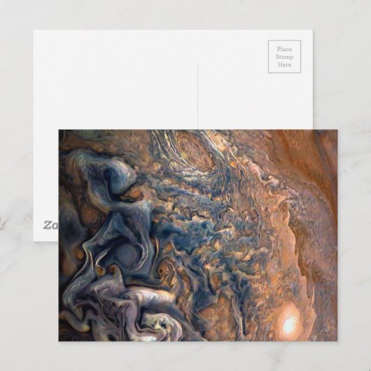 De wolken van Planet Jupiter dicht bij elkaar Briefkaart (Voorkant / Achterkant)