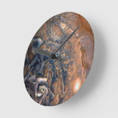 De wolken van Planet Jupiter dicht bij elkaar Ronde Klok (Hoek)